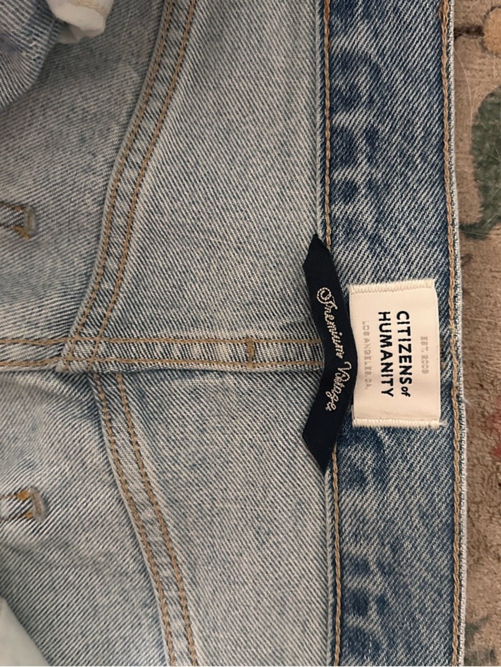 Citizens Of Humanity Light Blue Wide Leg Jeans Paloma - Picture 3 of 5
